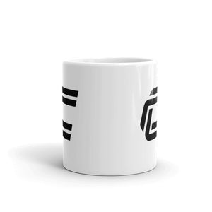 White glossy mug