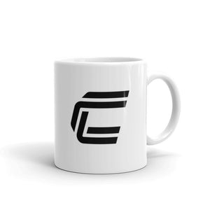 White glossy mug