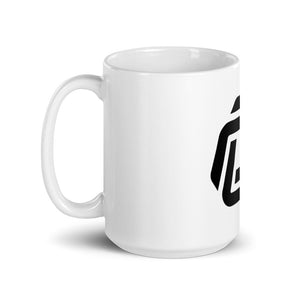 White glossy mug