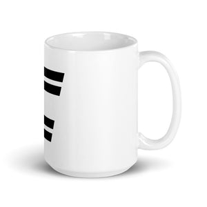 White glossy mug